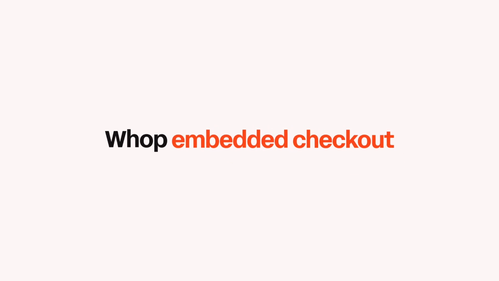 Embedded checkout